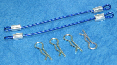 Square SGF-60BY - Body Pin With Wire * Length: 60mm * Yokomo Blue	