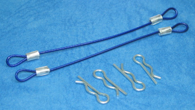 Square SGF-80BY - Body Pin With Wire * Length: 80mm * Yokomo Blue	