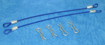 Square SGF-100BY - Body Pin With Wire * Length: 100mm * Yokomo Blue	