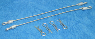 Square SGF-100S - Body Pin With Wire * Length: 100mm * Silver	