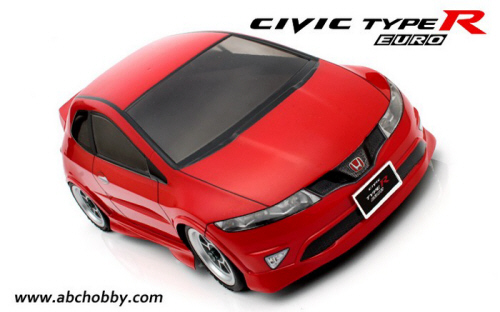 ABC 66315 - Mini Bodies 10M Honda Civic Type-R Euro  Clear Body 