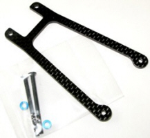 Tech TGT100 - Graphite Front Upper Deck (Tamiya F103GT)