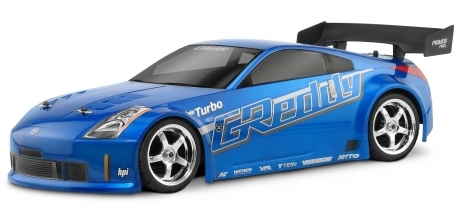 HPI 17518 - Nissan 350Z Greddy Twin Turbo Clear Body  (200mm)  