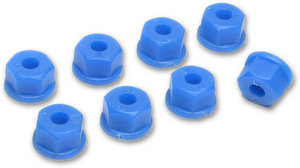RPM 70825 - 6-32 Nylon Nuts * Neon Blue * 8 pcs		