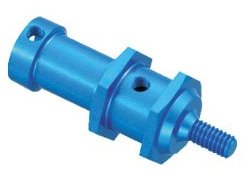 Square SFC-118B - Alum Wheel Stoper Blue  (Tamiya F103)	