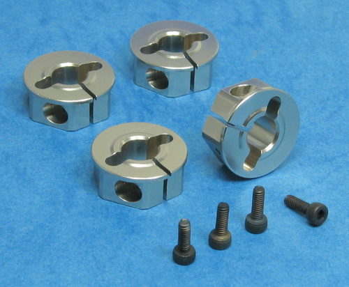 K-Factory K1801T - Alum Wheel Hub, Titanium, Clamp Type (Traxxas Revo) 	