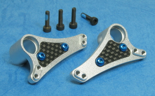 K-Factory K1803T - Alum  Shock Rocket Arm, Front, Titanium Color (Traxxas Revo)		