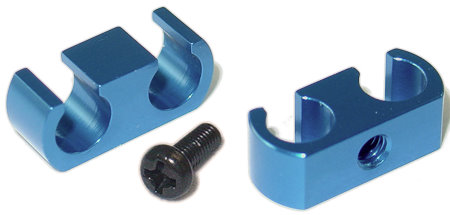 Jet Racing GP-17B - Alum Fuel Tube Holder, 2 pcs, Blue