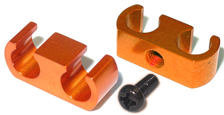 Jet Racing GP-17O - Alum Fuel Tube Holder, 2 pcs, Orange