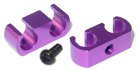 Jet Racing GP-17P  - Alum Fuel Tube Holder, 2 pcs, Purple