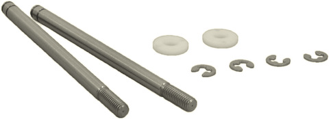 Square  STF-23R - Rear Shock Shaft & Piston Set (Tamiya F201)