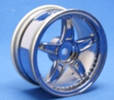 Ride RH-251- 26mm Star Wheel, Plated  Blue, 7mm Offset