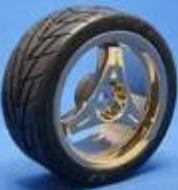 Ride 463 – 26mm 3 Spoke Mat Gold  Wheel, Radial Tire