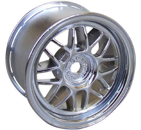 Kawada TUM-26P - 1:10 Mini 8 Mesh Wheel  Chrome 	