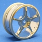 Ride RH-117  - 24mm 5-spoke wheel, 4 pcs , plated gold		