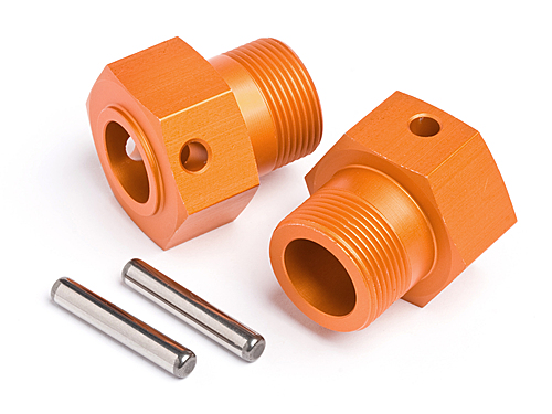 HPI 87495 - Wheel Hex Hub 24x27mm / Orange (Baja 5B)