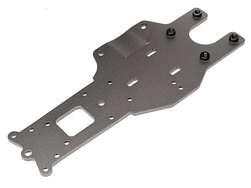 HPI 102169 - Rear Chassis Plate Gunmetal (Baja 5B 2.0)
