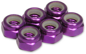 Jet Racing JE-66P - 5mm Alum Lock Nuts / 6pcs 