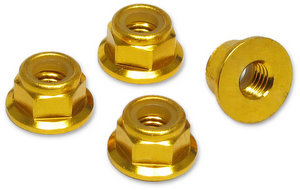 Jet Racing JE-67G - 5mm Alum Lock Nuts Flanged / 4pcs 
