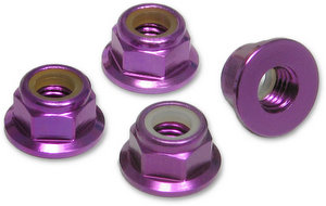 Jet Racing JE-67P - 5mm Alum Lock Nuts Flanged / 4pcs 