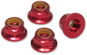 Jet Racing JE-67R - 5mm Alum Lock Nuts Flanged / 4pcs 