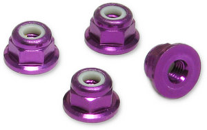 Jet Racing TMT-38P - 3mm Alum Wheel Lock Nut Flanged (Losi Mini-T) 