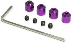 Jet Racing JE-61P - 2mm Stopper / Set Screw Purple (4pcs) 