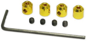 Jet Racing JE-61G - 2mm Stopper / Set Screw Gold (4pcs) 