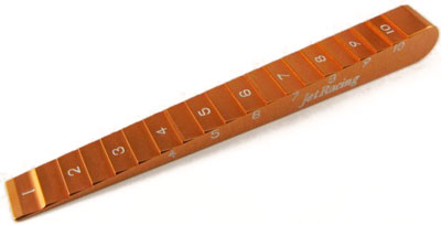 Jet Racing ST-04O - Flat / Stepped Ride Height Gauge 1mm to 10cm