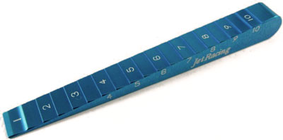 Jet Racing ST-04LB - Flat / Stepped Ride Height Gauge 1mm to 10cm