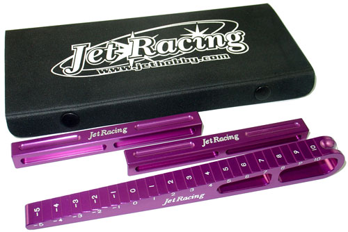Jet Racing T-02P - Flat / Stepped Chassis Drop Gauge -5 to 10mm W/ Support Block 10x10mm 