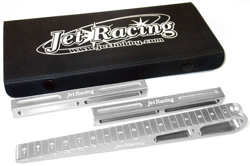 Jet Racing T-02S - Flat / Stepped Chassis Drop Gauge -5 to 10mm W/ Support Block 10x10mm 