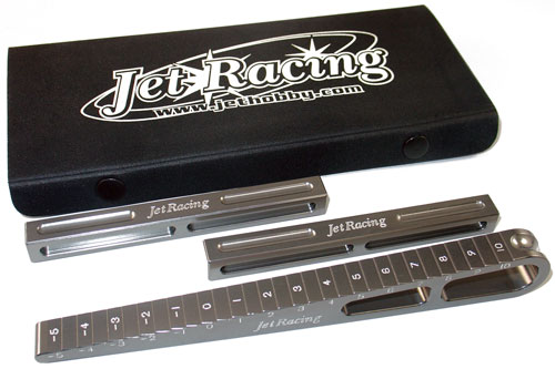 Jet Racing T-02T - Flat / Stepped Chassis Drop Gauge -5 to 10mm W/ Support Block 10x10mm 