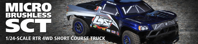 LOSB0242 - 1:24 4WD Brushless SCT 4x4 RTR 