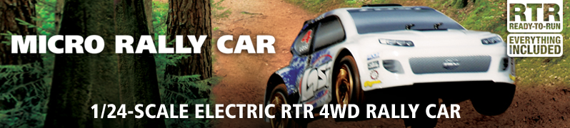 LOSB0243 - 1:24 4WD Brushless Rally Car 4x4 RTR 