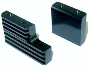 Jet Racing N3-30BK - Alum Heatsink Engine Mount (HPI Nitro 3)