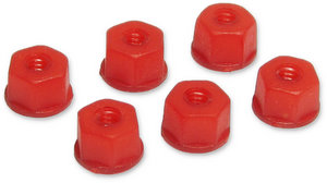 BRP 7551 - 4-40 Nylon Lock Nut, Red (6pcs) 