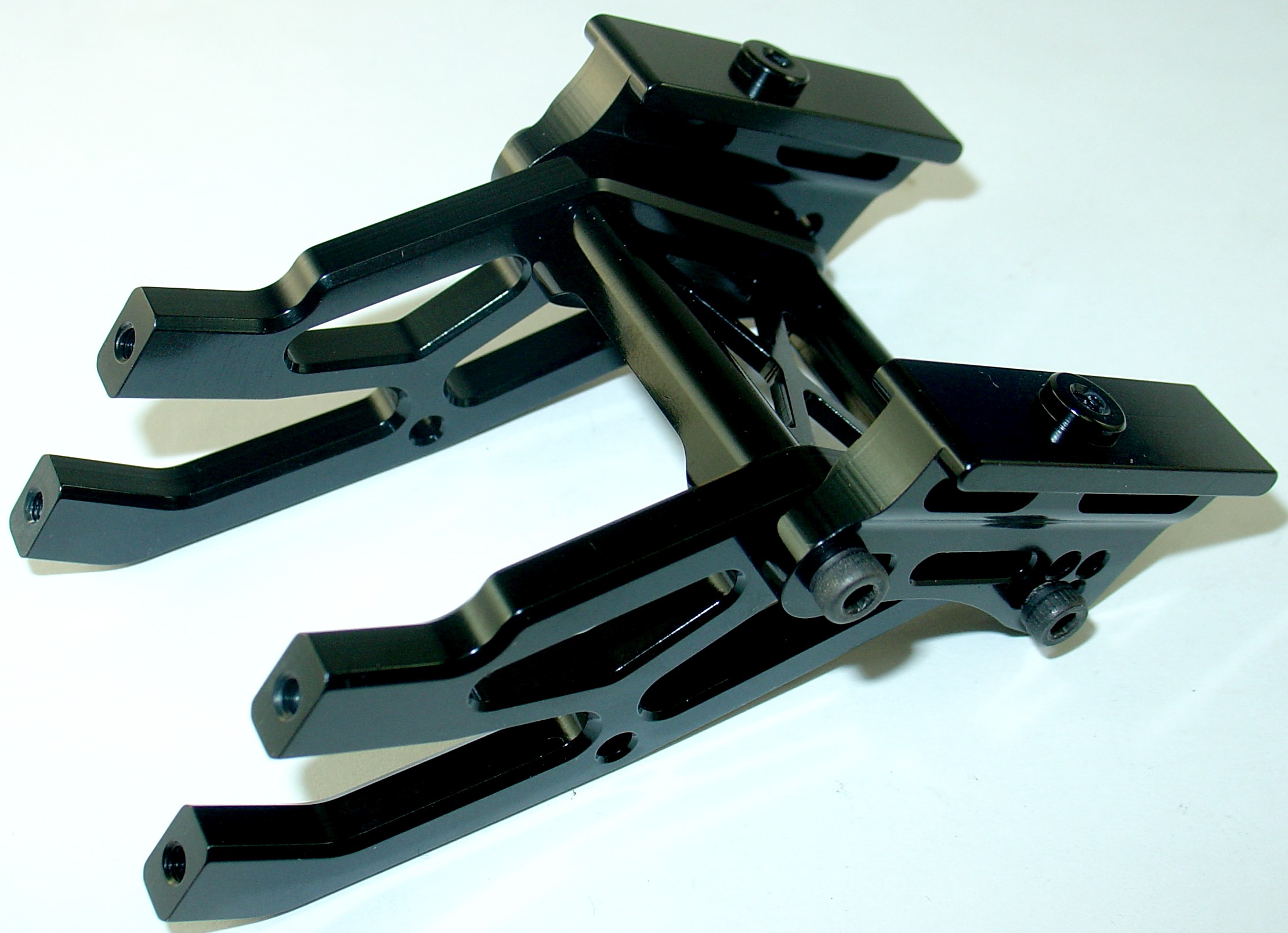 Jet Racing D8-28BK - Alum Wing Mount Set (HB D812, D8, D8T, HPI Vorza) 