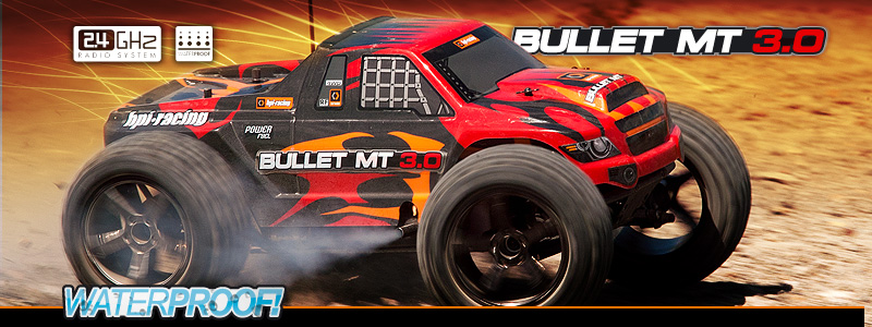 HPI 101701- Bullet MT 3.0 RTR, 2.4G Waterproof