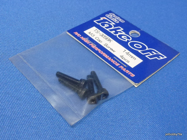 Take Off TS305BK - M3X14 Cap Screw Duralumin 4pcs Black