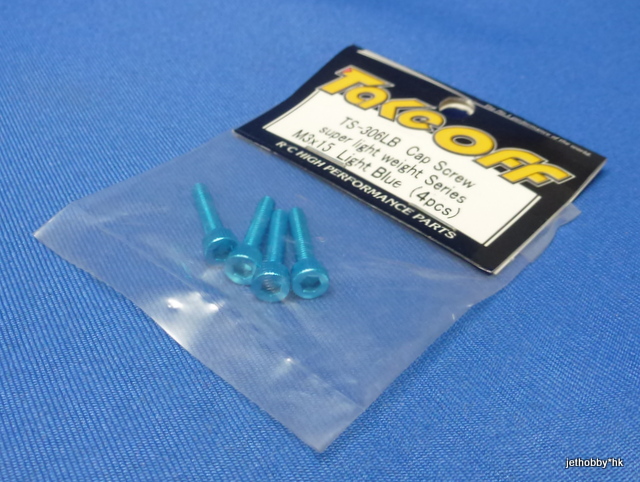 Take Off TS306LB - M3X15 Cap Screw Duralumin 4pcs Light Blue
