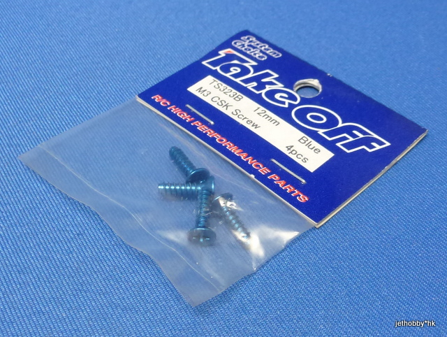 Take Off TS323B - M3x12 Self-tap CSK Screw 4pcs Blue  