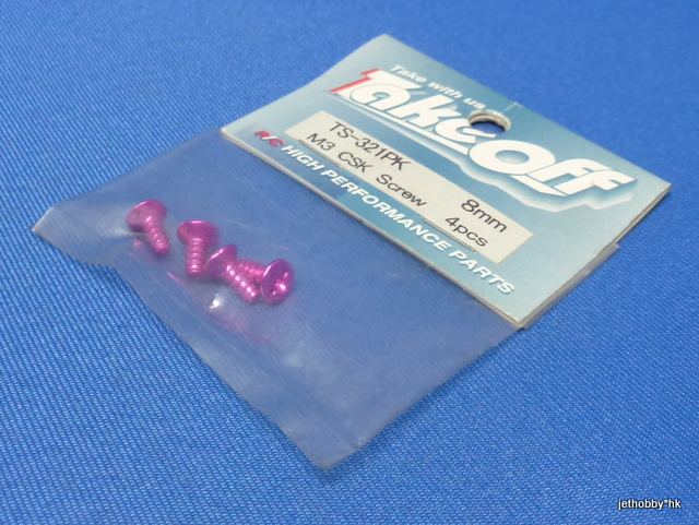 Take Off TS321PK - M3x8 Self-tap SCK Screw 4pcs Pink 