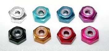 Take Off TS205P - M2 Alum Lock Nut / 4pcs / Purple 