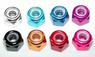 Take Off TS201SI - M3 Alum Lock Nut / 6 pcs /  Silver 