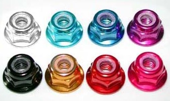 Take Off TS202B - M4 Alum Lock Nut / 4pcs /  Blue 