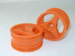 Tech Racing VS-7 - 26mm 3-Spoke Nylon Wheel Orange 