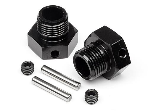 Hot Bodies 67804  - Wheel Hex Hub 6.7mm (2pcs/Black) (D8T) 