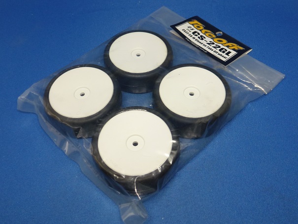 Take Off CS22GL - CS 22 Tire Glued On White Dish Wheel  