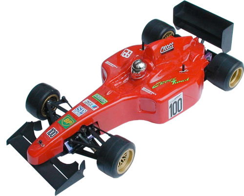 Cross CFP-76 - F1 Body High Nose Type Clear Body, with Helmet  (Tamiya F103)